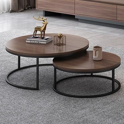 Waw 08 Durable Powder-Coated 30" & 24" Nesting Coffee Tables - Image 1