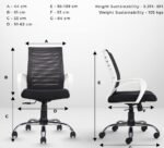 Aero White Mesh Office Chair - Image 2