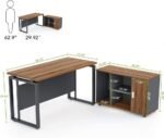 Titan Executive Desk with Storage Cabinet - Image 2
