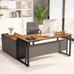Titan Executive Desk with Storage Cabinet