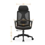 High Back Staff Chair with Headrest – MK-70 - Image 3