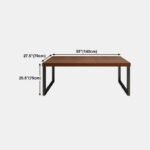 Solid Wood Rectangular Work Table - Image 3