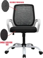 Snowline Modern White Office Chair - Image 4