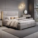 Italian Minimalist Leather Bedroom - Image 2