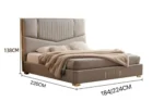 Italian Minimalist Leather Bedroom - Image 10
