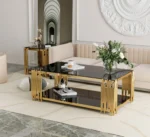 Steel Frame Coffee Table
