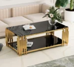 Steel Frame Coffee Table - Image 5
