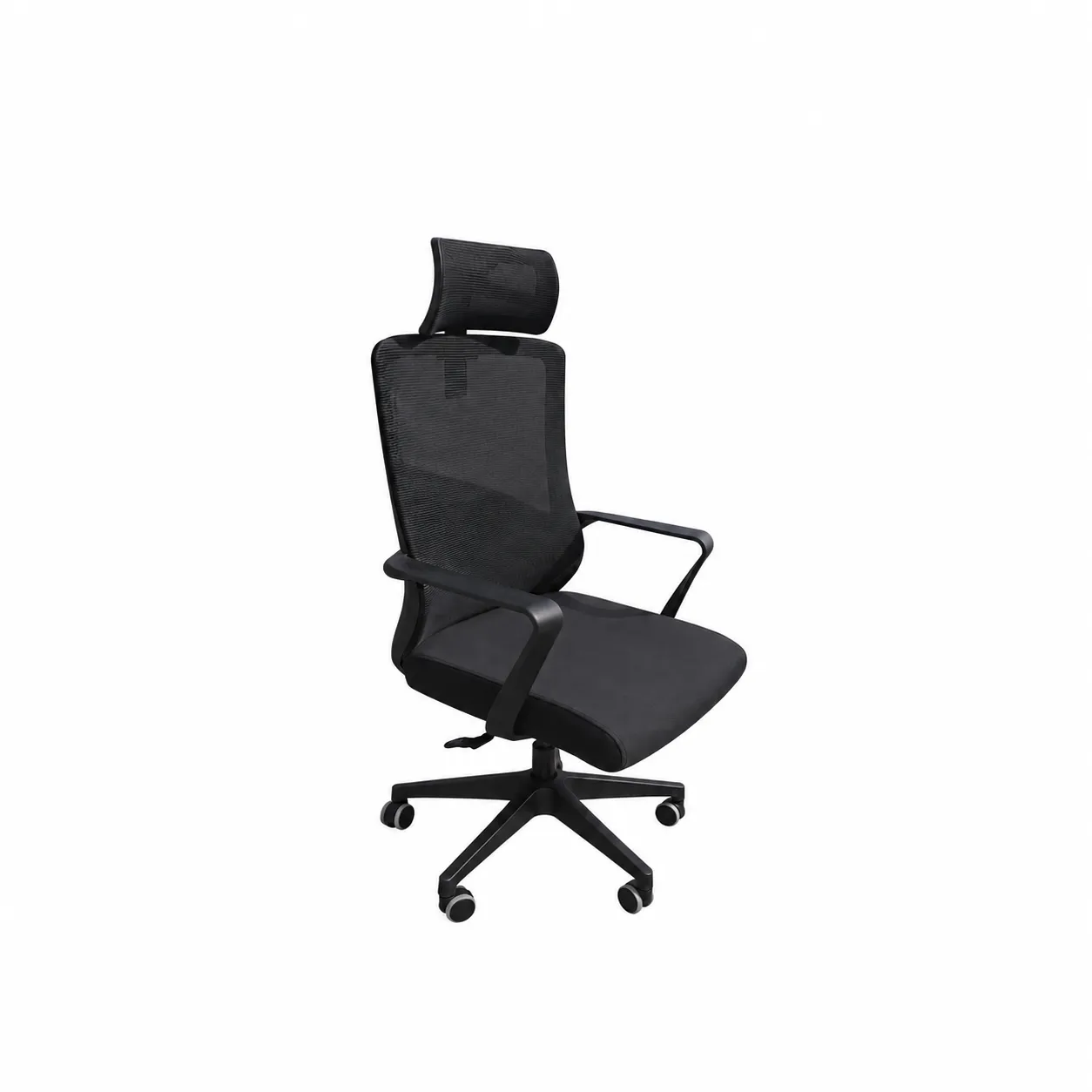 BlackFlex Ergonomic Office Chair – Rear View Rear view of BlackFlex Ergonomic Office Chair