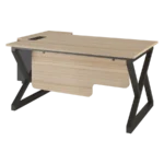 FusionEdge Office Desk with Side Rack for Modern Workspaces