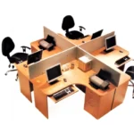 Maven Workstation modern office desk made from laminated sheet with PVC edging