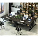Crest Workstation modern office desk made from laminated sheet with PVC edging