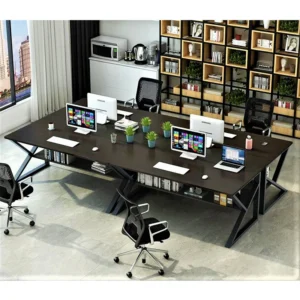 Crest Workstation modern office desk made from laminated sheet with PVC edging