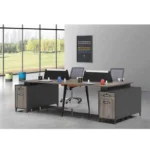 Aven Workstation is a modern and practical office workstation designed for professional and contemporary workspaces. Made from quality laminated sheet with PVC edging, it provides a clean, polished finish and a versatile setup for everyday office use. The workstation is made to order, allowing you to customise both colour and size according to your office layout, workspace requirements, and preferred interior style.
