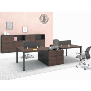 Lenix Workstation modern office desk made from laminated sheet with PVC edging