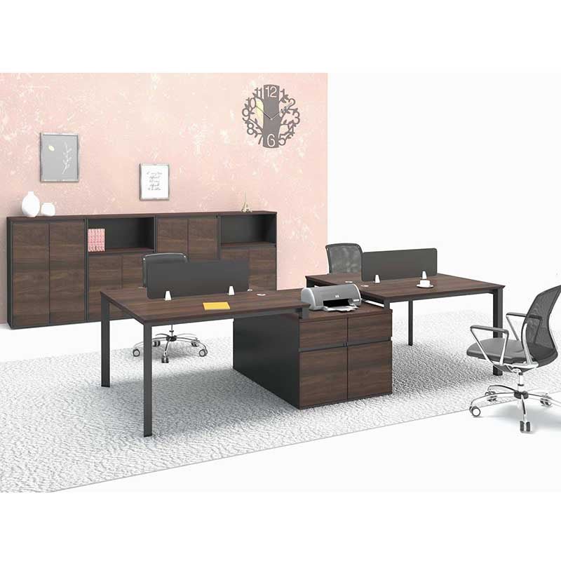 Lenix Workstation modern office desk made from laminated sheet with PVC edging Lenix Workstation modern office desk made from laminated sheet with PVC edging