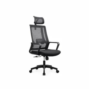 Ergonomic Black Mesh Office Chair with breathable backrest