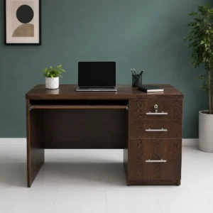 Summit Office Table with storage drawers made from MDF sheet by Wood & Wood Pakistan
